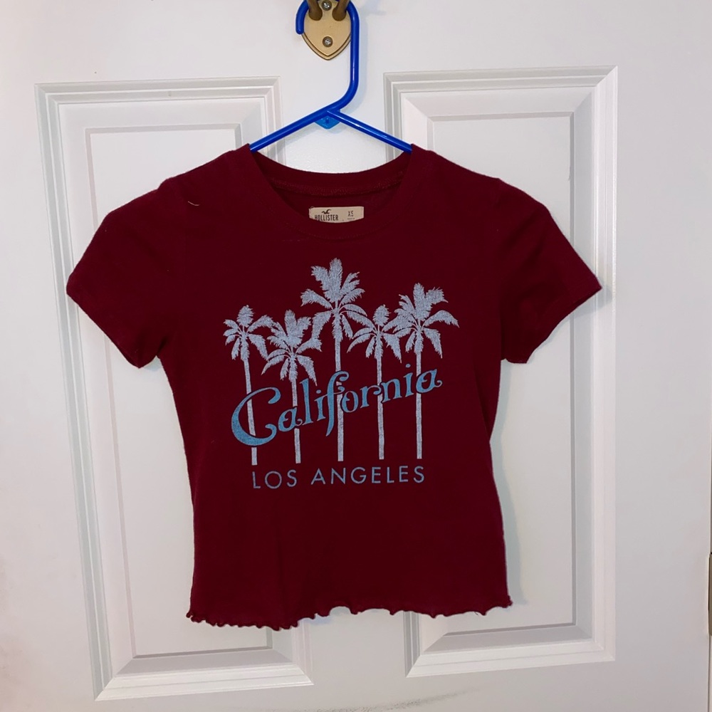 cropped california tee